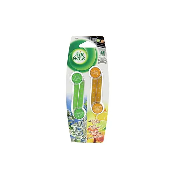 AIR WICK 4 sticks diffuseurs. Cocktail fruits/Brise