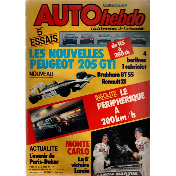 Auto Hebdo N°507 du 29 janvier au 5 février 1986