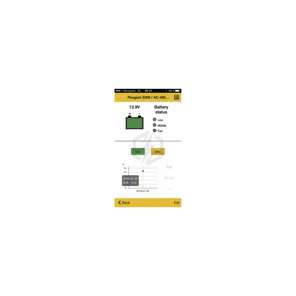 Batterie moniteur GYS avec indicateur de charge sans fil 024212