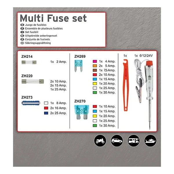 Boite de fusibles + acc 28 pieces - SWISSDRIV
