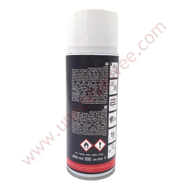 BOMBE FZL GRIS OURAGAN PEINTURE AÉROSOL PARE CHOC EXTENSION D’AILE PEUGEOT 309 205 GTI CTI GTI 16 RALLYE 400 ML