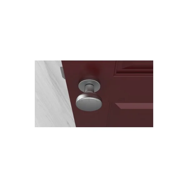 Bouton de porte Chrome satiné MESA Rond mobile