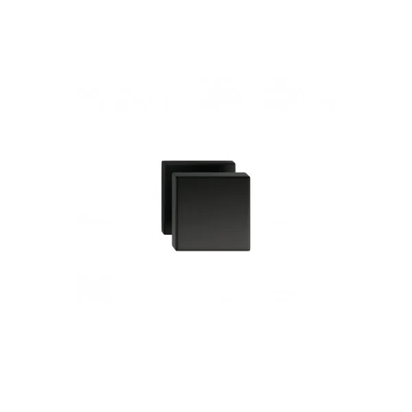 Bouton de porte noir AEGIS carrée