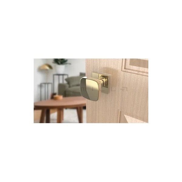 Bouton de porte noire KIAMA carré