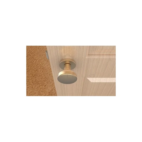 Bouton de porte Or mat MESA Rond mobile