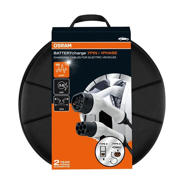 Cable alimentation véhicule électrique 230V T2 - OSRAM