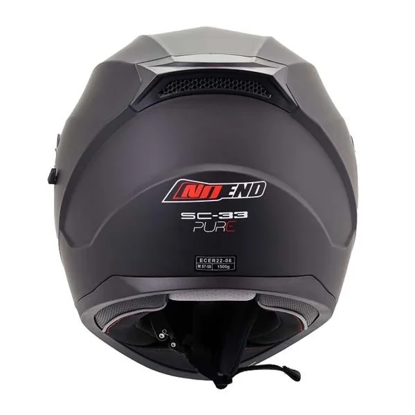 CASQUE INTEGRAL DOUBLE ECRAN PURE NOIR L - NOEND