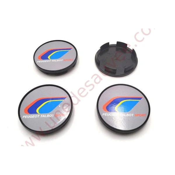 CENTRE DE ROUE CABOCHON PTS SILVER JANTES SPEEDLINE SLP434 PEUGEOT 106 306 309 205 GTI CTI RALLYE GTI 16 KIT DE 4