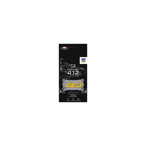 Chargeur de batterie GYSFLASH 4.12 pour batterie 12V de 1.2 à 70ah 029422