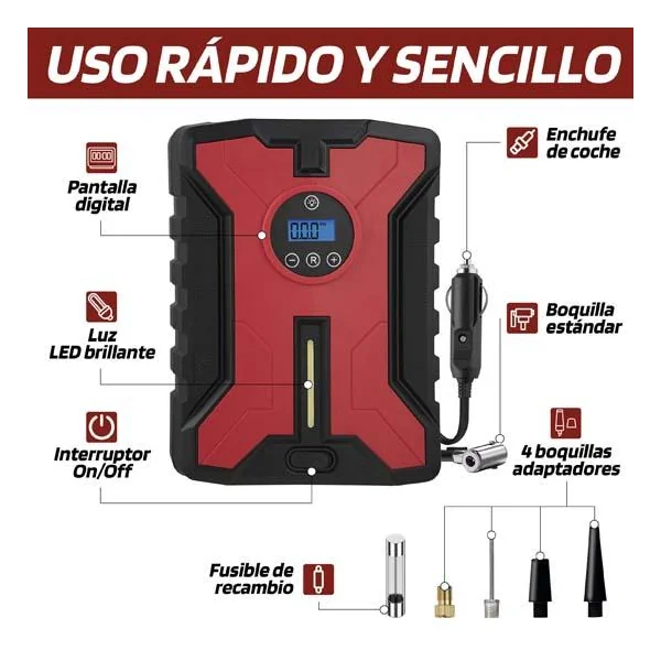 Compresseur 12v/8bar digital sd - SWISSDRIV