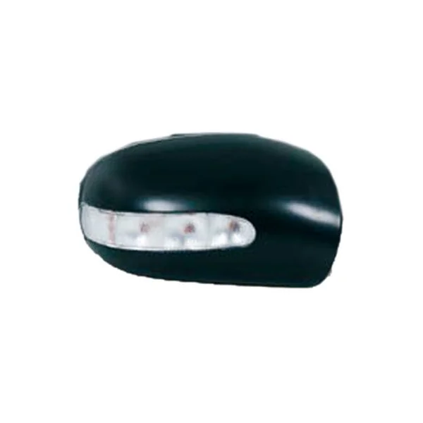 Coque rétroviseur gauche pour MERCEDES (W203) CLASSE C ph.2 2004-2007, feu clignotant, noire à apprêter, Neuve