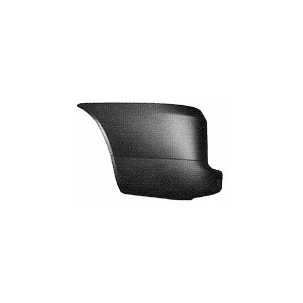 Crosse arrière gauche pour FIAT DOBLO I phase 2, 2006-2010, noire, embout pare chocs arrière, Neuf