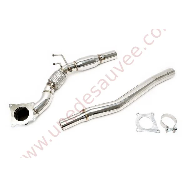 DOWNPIPE INOX AVEC CATALYSEUR SPORT 200 CELLULES 76MM RÉFÉRENCE 06VW011 POUR AUDI S3 8P QUATTRO / AUDI TTS 8J QUATTRO / VOLKSWAGEN GOLF 6 R 2.0 TFSI 256 À 272 CH (2009-2013)