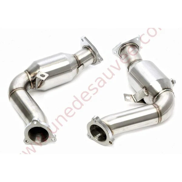 DOWNPIPE INOX AVEC CATALYSEUR SPORT 60MM RÉFÉRENCE 06AU026 POUR AUDI S4 B8 / S5 B8 / A6 C7 / A8 D4 / Q5 3.0 TFSI QUATTRO 333 À 354 CH (2008-2018)