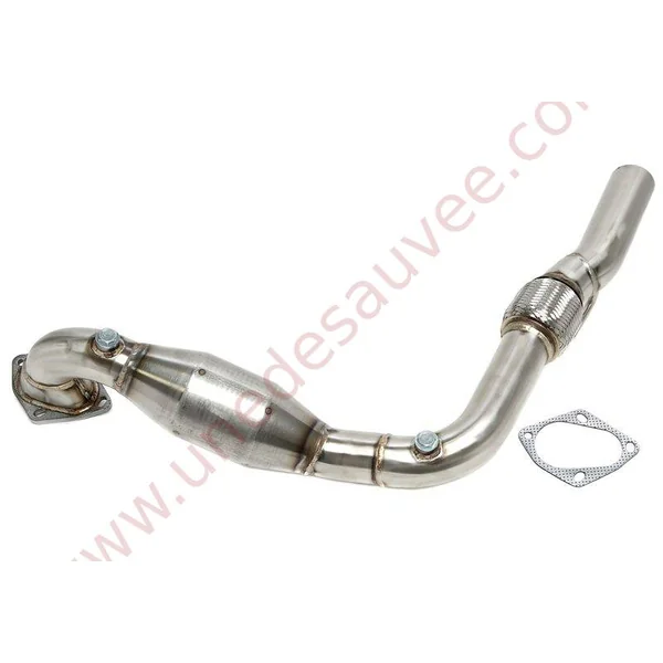 DOWNPIPE INOX AVEC CATALYSEUR SPORT ET FLEXIBLE 60MM 06AU041 POUR AUDI A1 8X / VOLKSWAGEN POLO 6R 1.4 TSI GTI 140 À 185 CH (2010-2015)