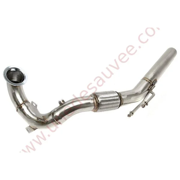 DOWNPIPE INOX AVEC CATALYSEUR SPORT ET FLEXIBLE 70MM 06VW024 POUR AUDI A3 8V / SEAT LEON 5F / SKODA OCTAVIA 5E / SUPERB 3T / VOLKSWAGEN GOLF 7 AU / PASSAT 3C 1.8 TSI ET 2.0 TSI 180 À 310 CH (2013-2020)