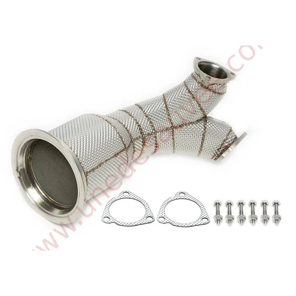 DOWNPIPE INOX AVEC CATALYSEUR SPORT ET PARE-CHALEUR 65MM RÉFÉRENCE 06AU031 POUR AUDI SQ5 FY 3.0 TFSI V6 TURBO QUATTRO 354 CH 2017-2020