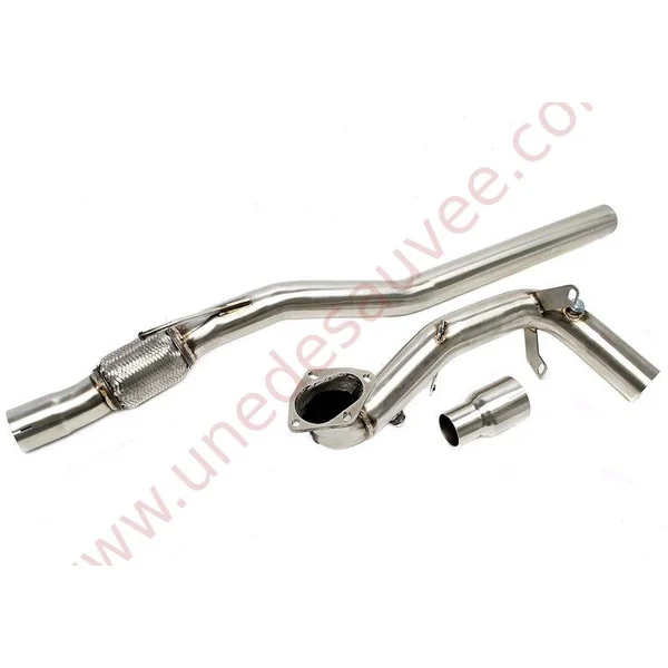DOWNPIPE INOX AVEC FLEXIBLE 06AU034 POUR AUDI A1 8X / SEAT IBIZA 6J / SKODA FABIA 5J / VOLKSWAGEN POLO 6R 1.4 TSI 150 À 185 CH (2009-2015)