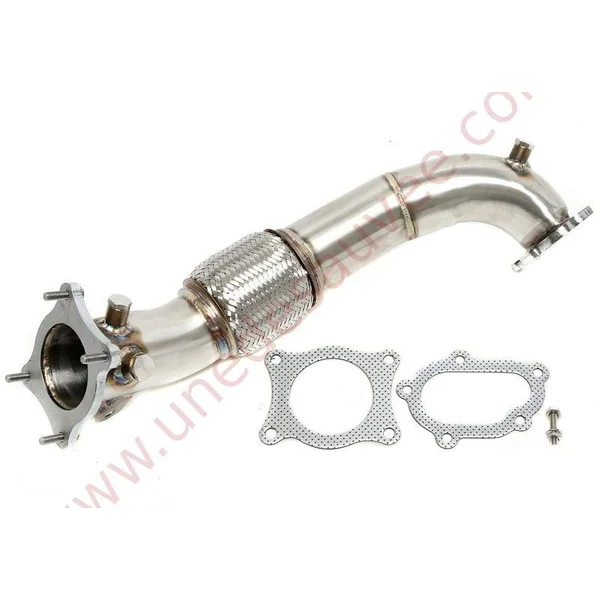 DOWNPIPE INOX AVEC FLEXIBLE 76MM RÉFÉRENCE 06AU035 POUR AUDI A6 C7 / A7 4G / Q5 8R 3.0 TDI BITURBO 313 À 340 CH (2011-2018)