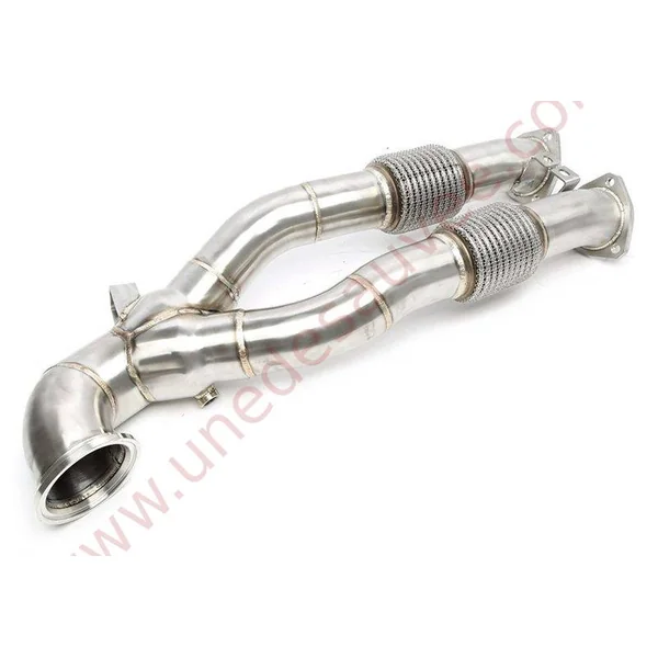 DOWNPIPE INOX SANS CATALYSEUR 70MM RÉFÉRENCE 06AU011 POUR AUDI RS3 8V / AUDI TT RS 8S 2.5 TFSI 400 CH (2016+) COMPATIBLE EXTENSION 06AU012