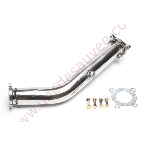 DOWNPIPE INOX SANS CATALYSEUR 76MM RÉFÉRENCE 06AU004 POUR AUDI A4 B8 / A5 B8 / Q5 8R 2.0 TFSI 180 À 225 CH (2008-2017)