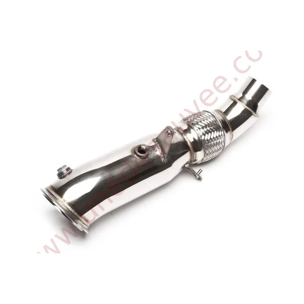 DOWNPIPE INOX SANS CATALYSEUR AVEC FLEXIBLE 4 POUCES RÉFÉRENCE 06BM006 POUR BMW SÉRIE 1 F20 F21, SÉRIE 2 F22 F23, SÉRIE 3 F30 F31 F34 ET SÉRIE 4 F32 F33 F36 MOTEUR N20 184 À 245 CH 2011-2016
