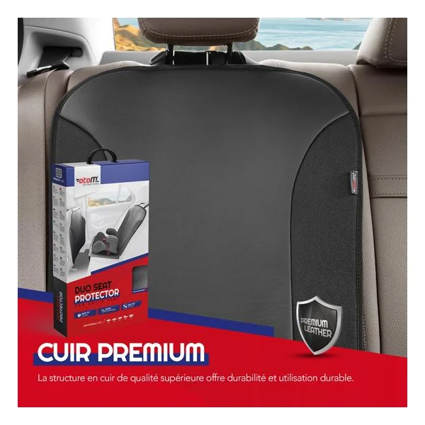 Duo protège dossier siège Noir - OTOM