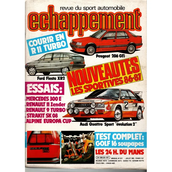 Echappement N°201 Juillet 1985