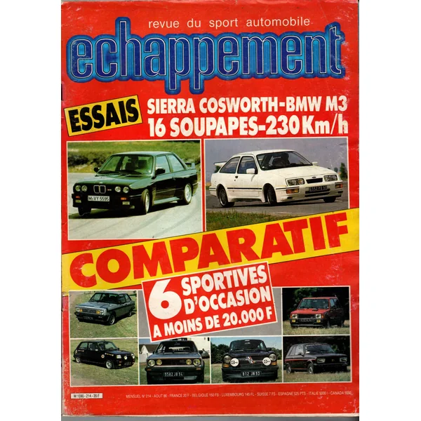 Echappement N°214 Aout 1986