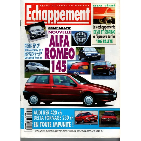Echappement N°310 Aout 1994