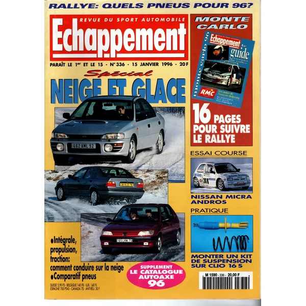 Echappement N°336 Janvier 1996