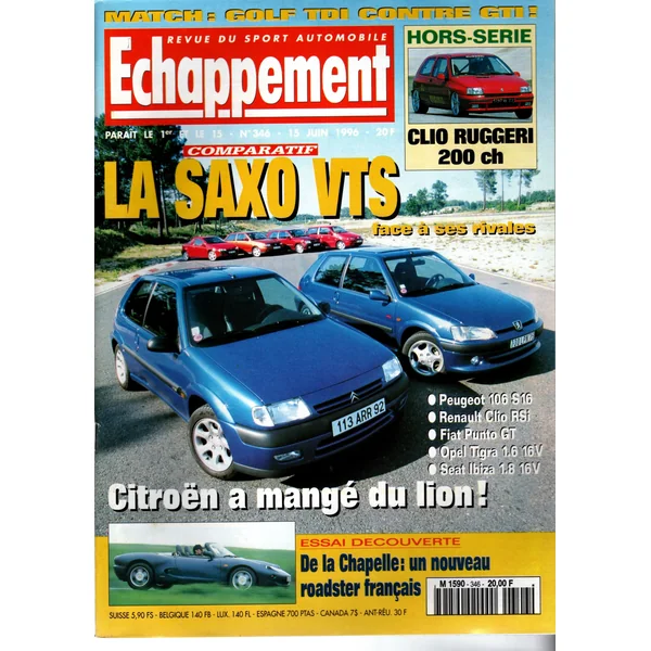 Echappement N°346 Juin 1996
