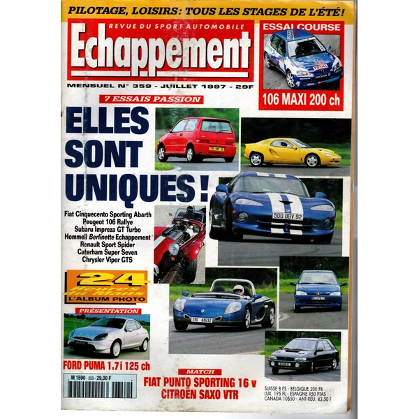 Echappement N°359 Juillet 1997