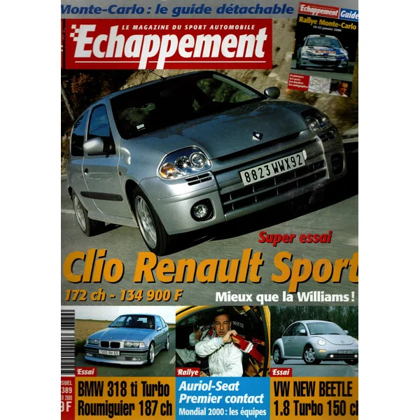 Echappement N°389 Janvier 2000