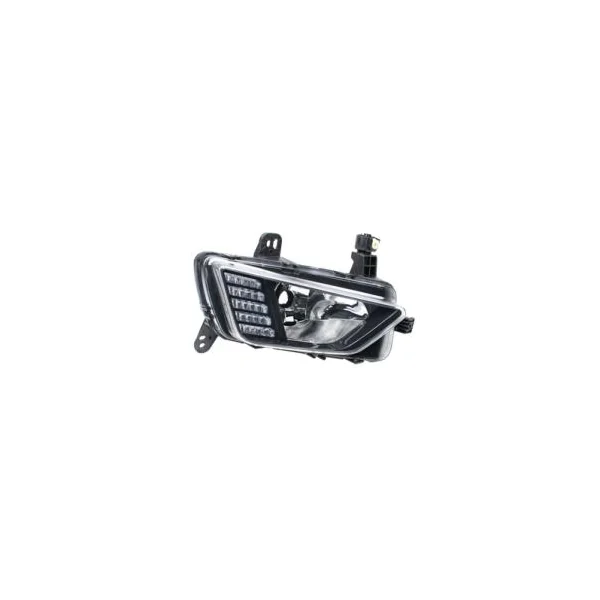 Feu antibrouillard avant gauche à LED pour VOLKSWAGEN POLO VI phase 1 2017-2021, feu de jours, corps noir, Neuf
