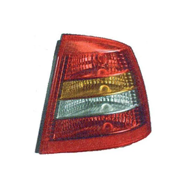 Feu arrière droit pour OPEL ASTRA G 1998-2004, Rouge orange Incolore, Mod. 4 portes, Neuf