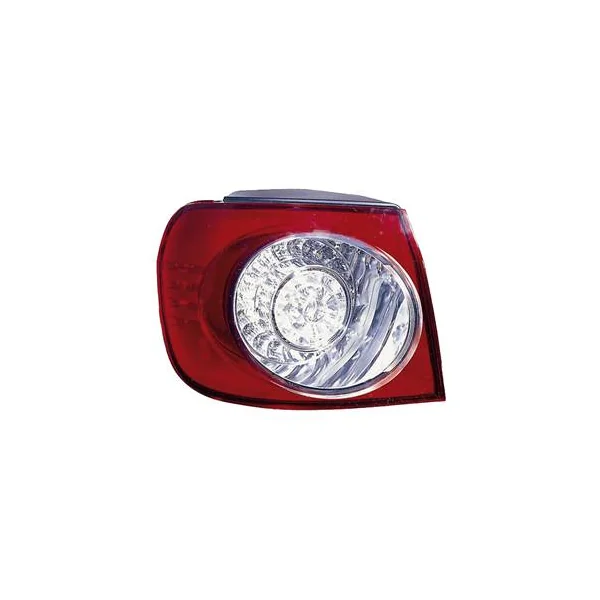 Feu arrière gauche extérieur pour VOLKSWAGEN GOLF PLUS phase 1, 2005-2009, à led, partie sur aile