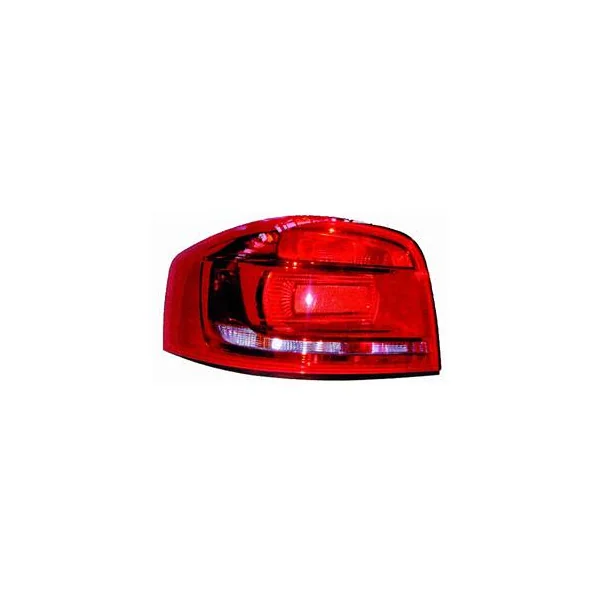 Feu arrière gauche pour AUDI A3 II ph.3 (3 portes) 2008-2012, (rouge), Neuf