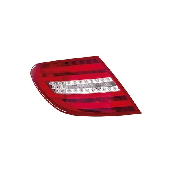 Feu arrière gauche pour MERCEDES (W204) CLASSE C ph. 2 2011-2014, rouge incolore, Mod. Berline-Coupé, Neuf