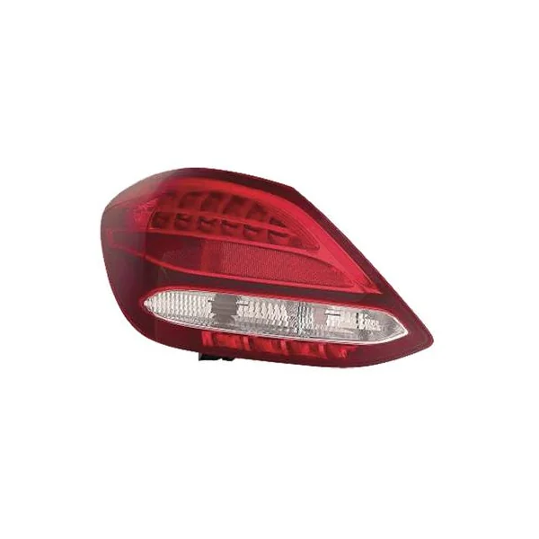 Feu arrière gauche pour MERCEDES (W205) CLASSE C ph. 1 2014-2018, rouge incolore, Led, Mod. Berline 4P