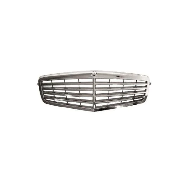Grille complète pour MERCEDES CLASSE E 2009-2012, Mod. Avant-Garde, argentée, Neuve