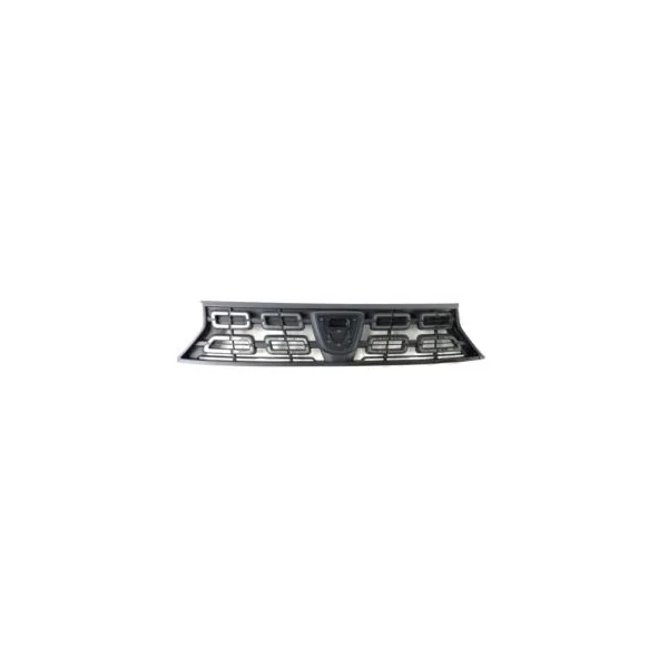 Grille de calandre supérieure pour DACIA DUSTER 2 phase 1 depuis 01/2018, noire contour chromé, pare chocs avant, Neuve