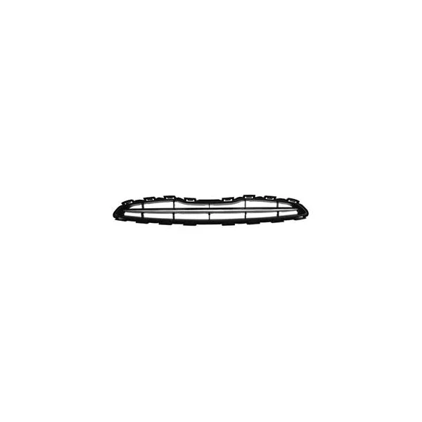 Grille de calandre supérieure pour NISSAN MICRA IV (K13) ph.1, 2010-2013, noire & moulure chromée
