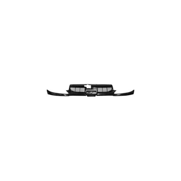 Grille de calandre supérieure pour PEUGEOT 206 CC, 2000-2007, complète, sous phares, à peindre