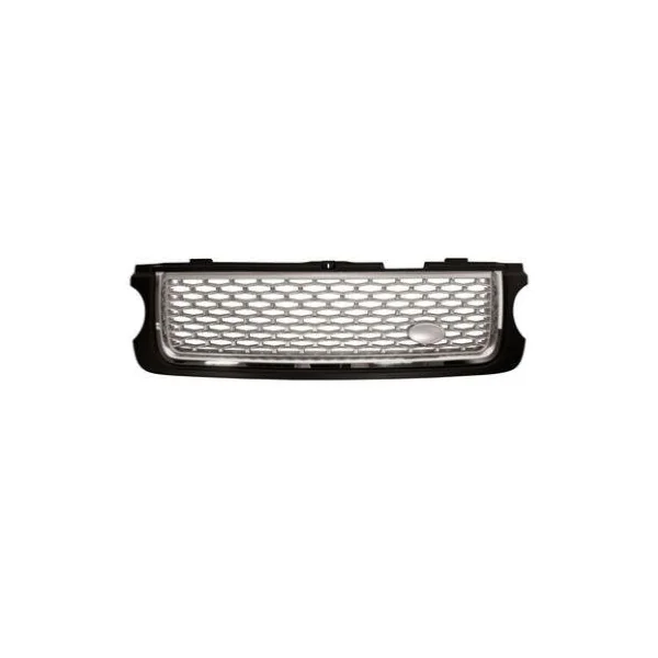 Grille de radiateur pour LAND ROVER RANGE ROVER 2010-2012 L322, noire brillante / chromée / argentée, Mod. Autobiography Black, Neuve