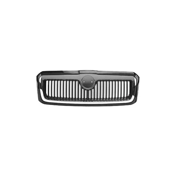 Grille radiateur centrale pour SKODA OCTAVIA I ph. 2 2000-2004, Profil chromé, Neuve