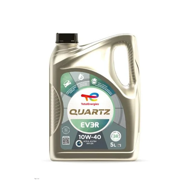 Huile moteur quartz ev3r 10w40 5l - TOTAL