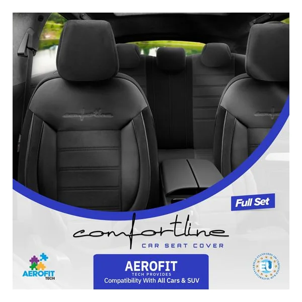 Jeu de housses universelles Confline Noir Gris - OTOM