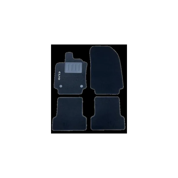 Kit 4 Tapis de sol Auto pour RENAULT CLIO IV 2012-2019, avec sigle CLIO, avec CLIPS, Neuf