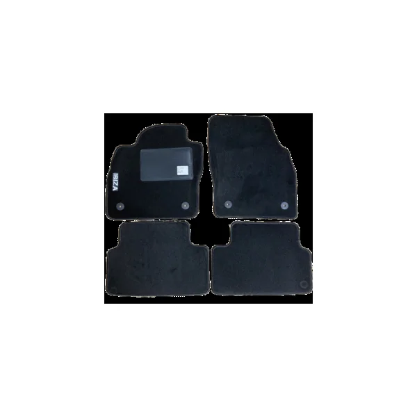 Kit 4 Tapis de sol Auto pour SEAT IBIZA depuis 2017 (6F), sigle IBIZA, avec CLIPS, Neuf